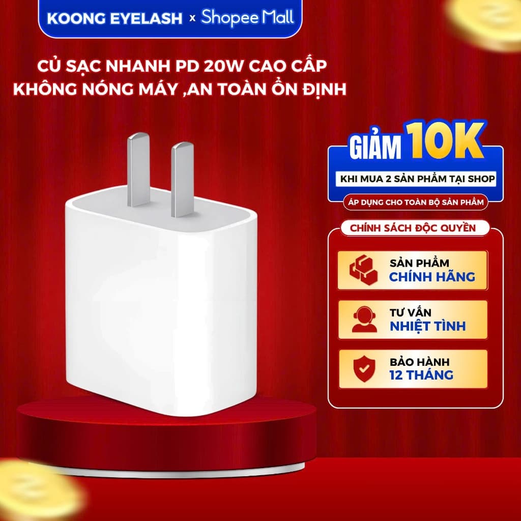 Củ Sạc nhanh PD 20W/ 30W/ 40W Loại tốt Không Nóng Máy, An Toàn Ổn Định bảo hành 12 tháng TKN
