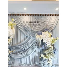 Bộ chữ dán mành tre, bộ tên cô dâu chú rễ dán backrop, tên cô dâu chú rễ trang trí gia tiên decan dán mica 5
