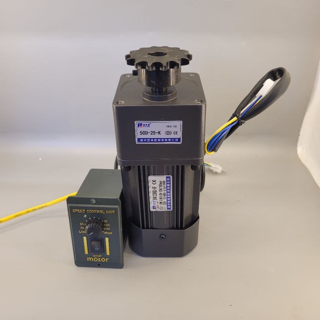 Mô Tơ giảm tốc 220v 120W hàng mới,  có bộ điều chỉnh tốc độ