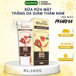 Sữa Rửa Mặt Miss White Hỗ Trợ Trắng Da, Giảm Thâm Nám, Sạch Nhờn, Se Khít Lỗ Chân Lông 100g 1