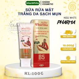 Sữa Rửa Mặt Miss White Giúp Trắng Sáng Da, Sạch Mụn, Mờ Thâm, Giảm Nhờn, Se Khít Lỗ Chân Lông 100g 1