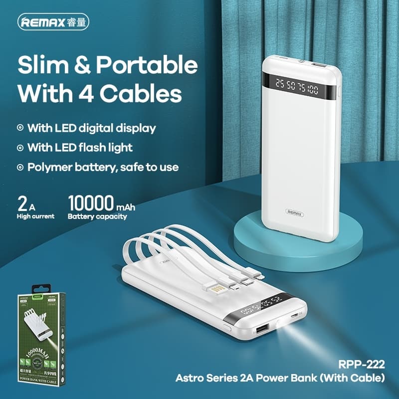Pin Dự Phòng Remax RPP-222 10.000mah và Pin Dự Phòng Sạc SENDEM P700 10.000mah