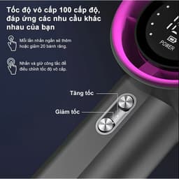 [HÀNG CAO CẤP] Quạt Cầm Tay Tích Điện TURBO S001 Màn Led Dã Ngoại - 100 CẤP ĐỘ GIÓ | PIN 4000MAH 8