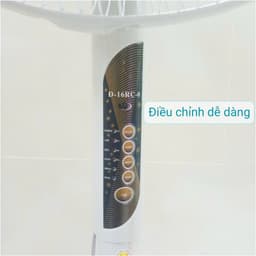 Quạt Đứng Có Điều Khiển Lifan Đ16RCO XÁM ( 50W), có remote, sải cánh 40cm 5