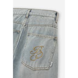 Quần Jeans Nữ BOO Dáng Wide-leg Thêu Logo Essential Chất Liệu Cao Cấp 6