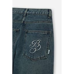 Quần Jeans Nữ BOO Dáng Wide-leg Thêu Logo Essential Chất Liệu Cao Cấp 8