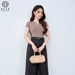 [Tặng hộp 20.10] Túi xách nữ ELLY EL368 túi trong suốt pvc đeo chéo đeo vai thời trang trẻ trung 3