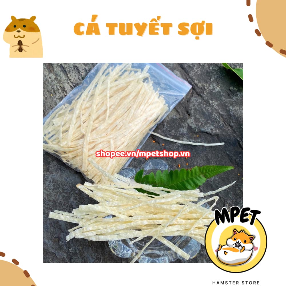 [50GR] Cá Tuyết Sợi – Bổ Sung Đạm, Mượt Lông, Hỗ Trợ Tăng Cân, Phục Hồi Thể Trạng