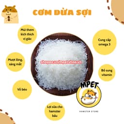 [50GR] Cơm Dừa Sấy Sợi – Bổ Sung Chất Béo Tốt, Tăng Năng Lượng, Vỗ Béo, Mượt Lông 2