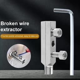 Bộ Dụng Cụ Tháo Ren Ống Nước Gãy Phi 21mm-27mm, Có Thể Điều Chỉnh Đầu Vặn Tháo Ren Ống Nước Nhiều Kích Thước Thông Dụng 6