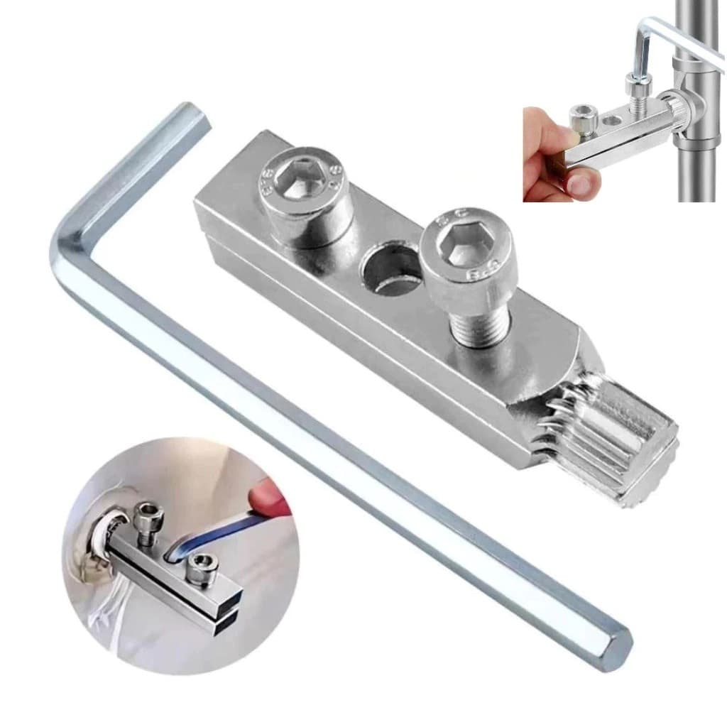 Bộ Dụng Cụ Tháo Ren Ống Nước Gãy Phi 21mm-27mm, Có Thể Điều Chỉnh Đầu Vặn Tháo Ren Ống Nước Nhiều Kích Thước Thông Dụng