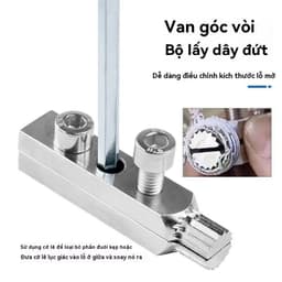Bộ Dụng Cụ Tháo Ren Ống Nước Gãy Phi 21mm-27mm, Có Thể Điều Chỉnh Đầu Vặn Tháo Ren Ống Nước Nhiều Kích Thước Thông Dụng 5