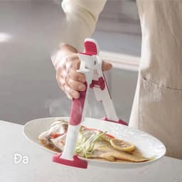 Kẹp giữ bát chống nóng đa năng, Kẹp chống bỏng tay 2in1 chống trơn trượt an toàn [PL90.2] 8