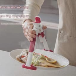 Kẹp giữ bát chống nóng đa năng, Kẹp chống bỏng tay 2in1 chống trơn trượt an toàn [PL90.2] 1
