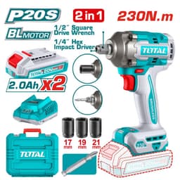 Máy siết bu loong không chổi than dùng  pin 20V, momen xoắn cực đại 230Nm total - TIWLI20236 5