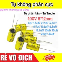 (Giá 5 Cái) 𝗧ụ 𝗧𝗿𝗲𝗯𝗹𝗲 Tụ không phân cực ELNA 8*12mm 100V Diy - 1
