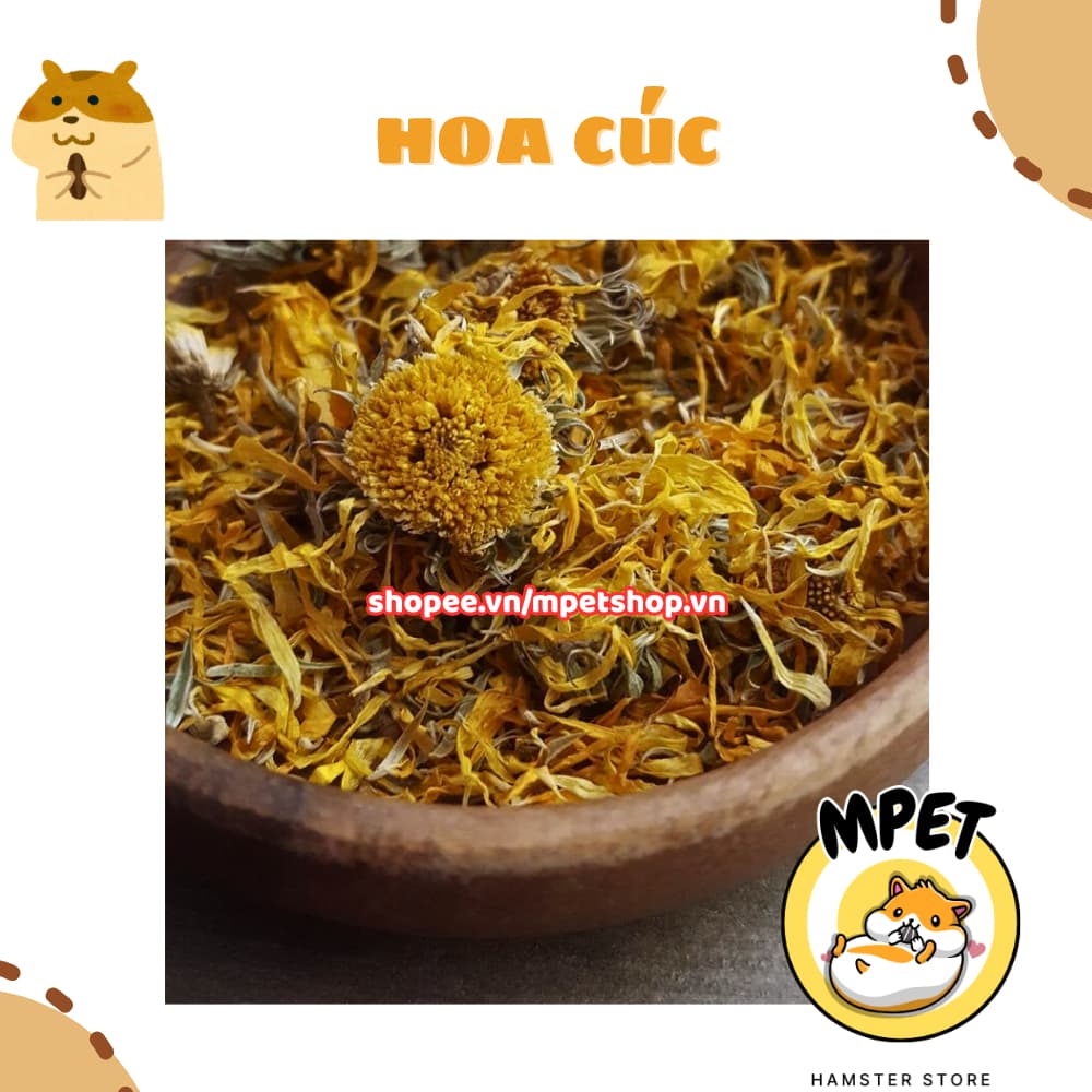 [50GR] Hoa cúc – Giải nhiệt, giảm stress, hỗ trợ tiêu hóa, khử mùi hôi chuồng