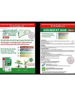 Gan Nhó Kỳ Nam Chính Hãng [LIỆU TRÌNH 1 THÁNG 4 HỘP] + tặng 1 trà cà gai leo 10