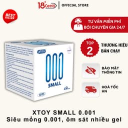 Bao cao su 49mm Xtoy Small size nhỏ siêu mỏng kéo dài thời gian quan hệ - 18centi 1