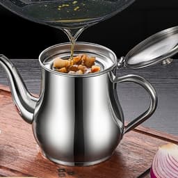 Bình Lọc Dầu Dụng Cụ Nấu Ăn Bảo Quản Dầu Mỡ Lọc Hộp Đựng Nhà Hàng Lọc Dầu Thép Không Gỉ GIA DỤNG VĨNH NGÂN 7