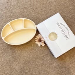 Khay Ăn Dặm, Bát Có Nắp, Đĩa Gấu, Bộ thìa dĩa, Thìa ăn silicon Bạch Kim Bluemama Modui Hàn Quốc 5