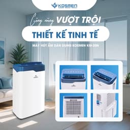 Máy Hút Ẩm Kosmen KM-20N, Thích Hợp Không Gian 40-80m2, Hút Ẩm Công Suất 20Lit, Hàng Chính Hãng 3