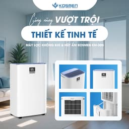 Máy Lọc Không Khí Và Hút Ẩm Kosmen KM-30N, Diện Tích 70-105m2 Lọc Chuyên Sâu, Kết Nối Wifi Bằng App - Hàng Chính Hãng 3