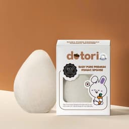 Bông tắm hữu cơ Murmur Konjac, Dotori Hàn Quốc siêu mềm cho bé tạo bọt siêu mềm 1