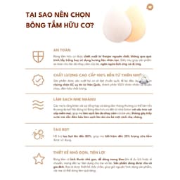 Bông tắm hữu cơ Murmur Konjac, Dotori Hàn Quốc siêu mềm cho bé tạo bọt siêu mềm 5