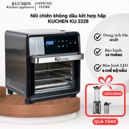 Nồi chiên không dầu kết hợp hấp KUCHEN KU PCL2228 16L chính hãng 1
