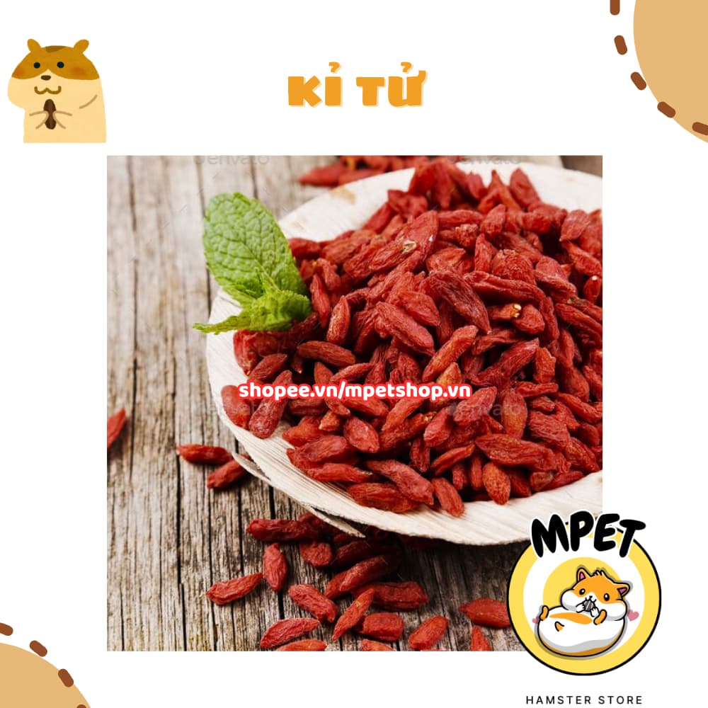 [50g] Kỷ tử khô – Bổ mắt, tăng đề kháng, giảm stress cho hamster và thú nhỏ