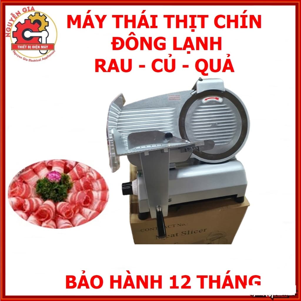[HÀNG CHÍNH HÃNG] Máy Thái Thịt Chín, Giò Chả, Thịt Nguội, Máy Cắt Thịt Đông Lạnh Bán Tự Động ES250