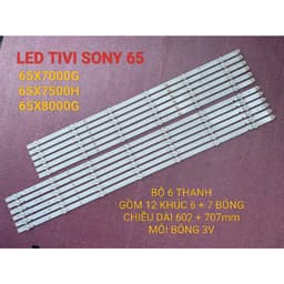 LED TIVI SONY 65X7000G 65X7500H 65X8000G MỚI 100% BỘ 6 THANH 13 BÓNG 1