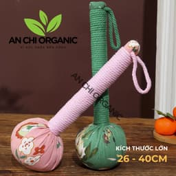 [SIZE LỚN] Búa Ngải Cứu Thảo Dược, Gậy Massage Đấm Lưng Cổ Vai Gáy Đả Thông Kinh Mạch Thư Giãn Ngủ Ngon An Chi Organic 4