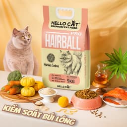 Hạt Mèo Hello Cat 5KG Cho Mọi Lứa Tuổi - Tuna Salmon Hairball 7