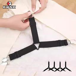 Kẹp ga giường KWNK để giữ chăn giường, Bộ kẹp ga giường drap,chống xê dịch,dây buộc giá đở tiện ích cho ga giường,dây 1