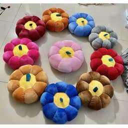 Đệm ngồi bệt hình quả bí ngô nhiều màu, ruột bông trắng chắc chắn, siêu dễ thương cho không gian sống nhà MIU GẤU XINH 1
