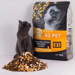 [5KG] Hạt Mèo S2PET V1 Đạm 32%, S2 PET V1, V2 Plus Mix Thịt Đông Khô, Kích Thích Thèm Ăn 2