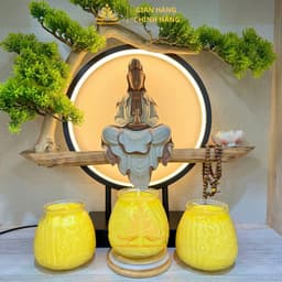 Nến Bơ Lồng Đèn 250ml – Nến Cúng Dường Tam Bảo, Thắp Phật An Toàn, Cháy Êm 4