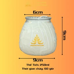 Nến Bơ Lồng Đèn 250ml – Nến Cúng Dường Tam Bảo, Thắp Phật An Toàn, Cháy Êm 8