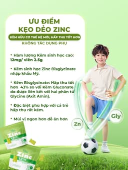 Kẹo dẻo bổ sung Kẽm Hữu Cơ, ZinC Gummies - Happy Vitamin - Gói 39 viên - Hương vị Kiwi 7