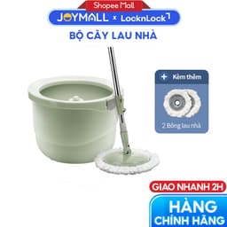 Bộ Cây Lau Nhà LocknLock Tự Vắt, 360 Độ Kèm bông lau ETM498MITS2, Hàng Chính Hãng - JoyMall 2