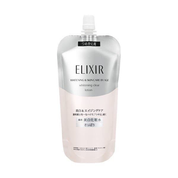 Nước hoa hồng trắng da, chống lão hóa Shi Elixir Whitening Clear Lotion 150ml - [Túi thay thế]