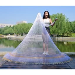 Chài Cước Đánh Cá,Chài Bắt Cá Nhập Khẩu Thái Lan Mắt Mau 2cm Chân Xích Siêu Bền 1