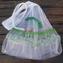 Chài Cước Đánh Cá,Chài Bắt Cá Nhập Khẩu Thái Lan Mắt Mau 2cm Chân Xích Siêu Bền 2