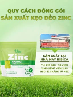 Kẹo dẻo bổ sung Kẽm Hữu Cơ, ZinC Gummies - Happy Vitamin - Gói 39 viên - Hương vị Kiwi 13