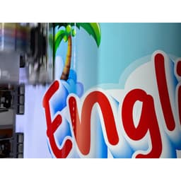 (Có sẵn) Trang trí PHÒNG TIẾNG ANH - English is fun - 050 3
