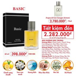 Nước Hoa Nam Basic 50ml - NAM TÍNH, LỊCH LÃM, THƠM MÁT - Cam Kết Chính Hãng 2