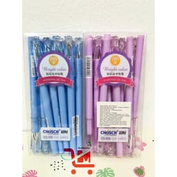 Hộp 12 Cây Bút Gel CHOSCH CS956 Ngòi Kim Cương 0.5MM, Mực Xanh, Mực Tím, Nét Chữ Nhỏ, Mãnh, Dễ Sử Dụng 9