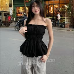 Áo cúp ngực pelum dáng bí chất gió sần OLD SCHOOL, đi biển , đi chơi phong cách mẫu mới 2025 m6021 1